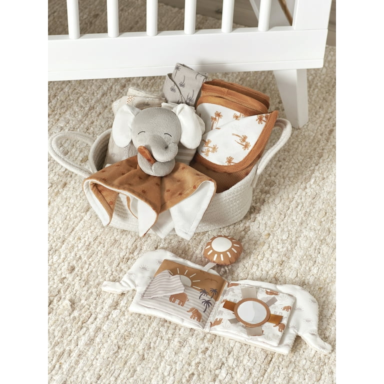 Modern Moments by Gerber Baby Toddler Girl or Boy Gender Neutral Plush Security Blanket Grey Elephant Walmart