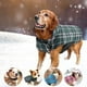 thumbnail image 3 of Bienvenido Pet abrigo de algodón inglés a cuadros ropa para perros abrigo de algodón para perros pequeños, medianos y grandes, 3 of 5