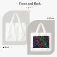 thumbnail image 2 of Wukai Rainbow Glitter Print Plush Underarm Bag, Ladies Fluffy Shoulder Bag, Women Furry Flower Tote Bag Plush Handbag for Autumn and Winter, 2 of 7