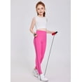 thumbnail image 4 of Arshiner Girls Athletic Leggings High Waist Yoga Pants for Kids with Pockets Dance Running Workout Tights, 4 of 6