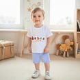 thumbnail image 2 of Conjunto de ropa wybzd Toddler Baby Back To School 2-3T azul y blanco, 2 of 7