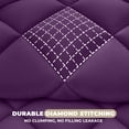 thumbnail image 5 of Lux Decor All-Season Comforter Sets Queen Size 3 PC, Reversible Bedding Set with Diamond Quilted Design Comforter and 2 Pillow Shams, Lightweight & Cozy Set de Cama Purple/Lavender, 5 of 9