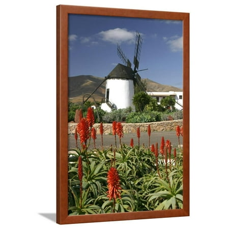  Windmill  Antigua Fuerteventura Canary Islands Framed 
