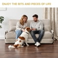 thumbnail image 3 of Gotland Double Folding Sofa Bed, Convertible Chair with Pillow with Back Support, Portable Fold Out Chair Bed Comfy Floor Sofa Lounge for Living Room Bedroom, Cream, 3 of 7