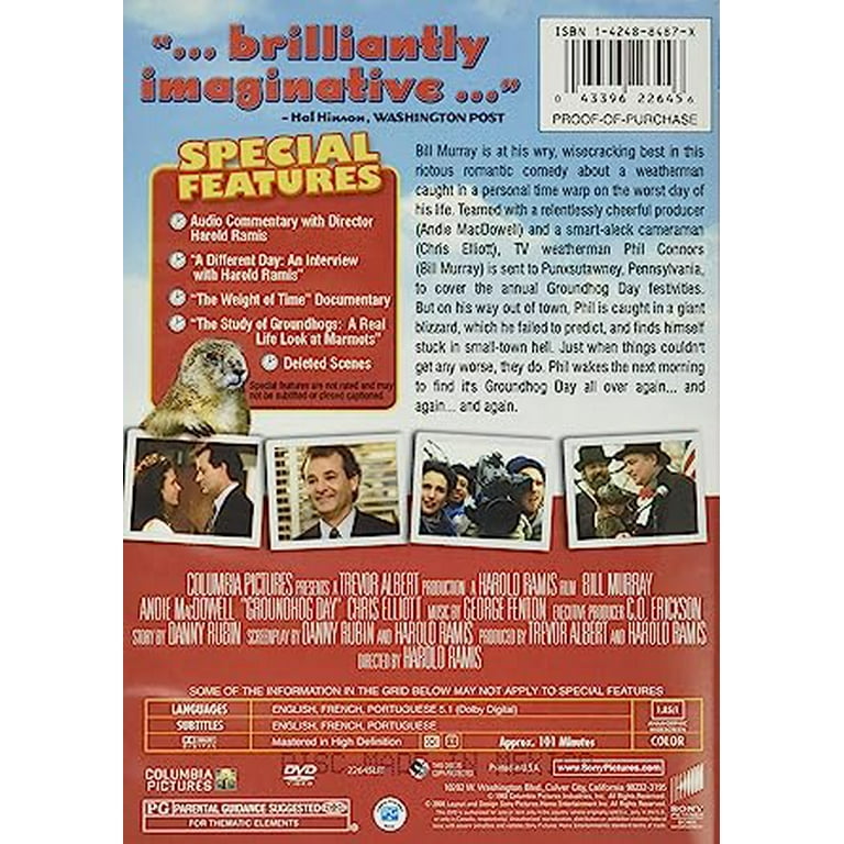 New Groundhog Day 15th Anniversary Edition (DVD) - Walmart.com