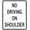 Color 4159, variant on No Driving On Shoulder Regulatory Traffic Signs Metal Sign Tin Sign 12x16 Inch - Caution Safety Warning Security Signs Indoor & Outdoor Signs for Home, Office, Work
