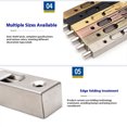 thumbnail image 3 of tredstone French Door Thickened Plug in Core Concealed Lock Bolts Top Firm Wear Restant Concealed Enhanced Theft Function 10in, 3 of 6