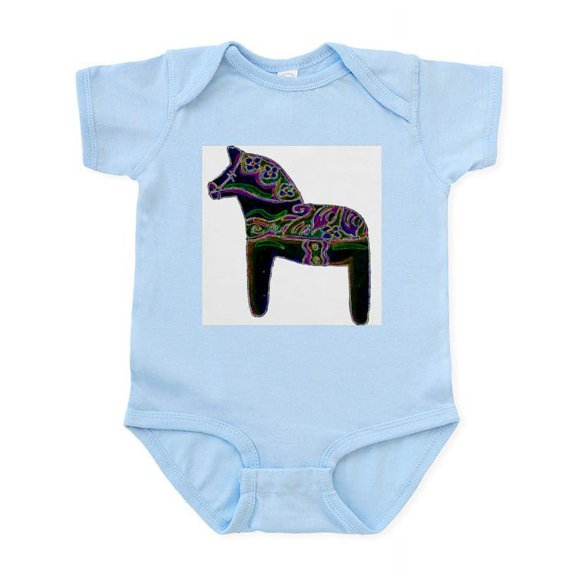 CafePress - Swedish Dala Horse Infant Bodysuit - Baby Light Bodysuit, Size Newborn - 24 Months