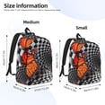 thumbnail image 2 of Yiaed Butterflies Optical Illusion Print Laptop Backpack Travel Canvas Backpack Vintage Aesthetic Backpack for School Knapsack Plain Backpack Backpack for School-, 2 of 5