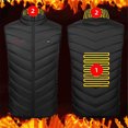 thumbnail image 2 of Usb Charging Block, Unisex Zipper One Control 2 Zone Heating Cotton Jacket, Heated Mens Dress Jacket, 2 of 5