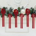 thumbnail image 2 of Wironlst 12Pcs Velvet Christmas Bows Large Vintage Velvet Bows for Christmas Tree, Garland Staircase Wreaths Holiday Xmas Decorations (Red), 2 of 11