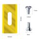thumbnail image 4 of Adaptadores de cuchillas de trituración duales X de actualización de 20 piezas compatibles con la mayoría de las cuchillas de cortacésped comerciales estándar que tienen ancho, 4 of 5