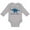 Grey, variant on TeesAndTankYou Menora-saurus Hanukkah Long Sleeve Baby Onesie Infant One Piece Bodysuit Newborn Light Blue
