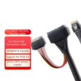 thumbnail image 4 of Cable adaptador PCIE4.0 SlimSAS SFF8654 4i a SFF8639 U.2 con cable de alimentación SATA, 4 of 5