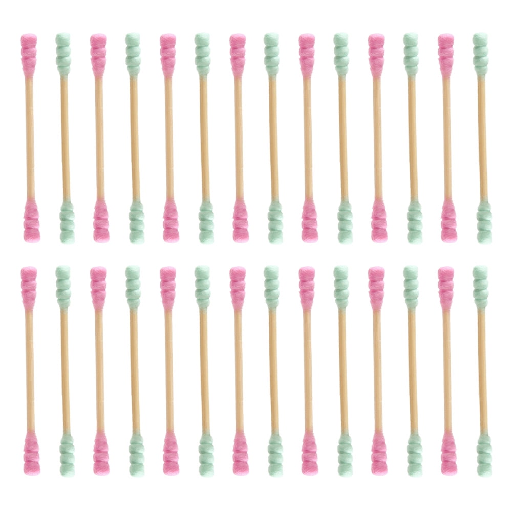 ♟♟┋ED shop Disposable Cotton Swabs bands Swabs Thin BudsEars Clean Spiral  Sticks Double-head Newbor
