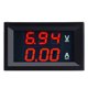 thumbnail image 1 of Digital Voltmeter Dc 100v 10a Voltmeter Ammeter Blue + Red Led Amp Dual Digital Volt Meter Gauge Electromobile Motorcycle Car, 1 of 1