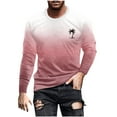 thumbnail image 2 of RXIRUCGD T-Shirt à Col Rond pour Hommes, Décontracté, Mode, Imprimé, Manches Courtes, Chandail, Rose, Taille : S, 2 of 5