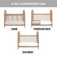 thumbnail image 3 of Soho Baby Everlee 3-in-1 Island Crib, Honey Wood, 3 of 6