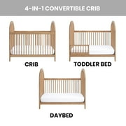 Soho Baby Everlee Convertible Island Crib, Honey Wood