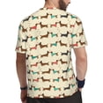 thumbnail image 2 of Rocae Dachshund Dog for Men's Mesh Quick-Dry Short Sleeve Workout T-Shirt,Mens Crew Neck Tee Lightweight Soft Classic T Shirts 6X-Large, 2 of 9