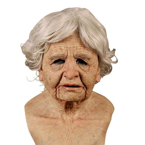 Novelty Halloween Costume Latex Head Mask Realistic Human (Old Man) - Walmart.com