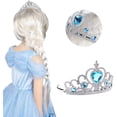 thumbnail image 3 of Vicloon Accesorios de vestir de princesa 2 piezas Corona y varitas de princesa para niñas pequeñas Joyas Regalos de juguetes para niñas pequeñas Set de cosplay de fiesta de Navidad para mayores de 3 a, 3 of 5
