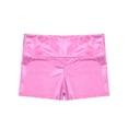 thumbnail image 7 of iiniim Kids Girls Dance Outfits Long Sleeve Shiny Rhinestones Gymnastic Leotards with Metallic Shorts Set Activewear Pink 8, 7 of 7