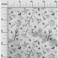 thumbnail image 2 of oneOone Polyester Spandex Gray Fabric Florals Fabric For Sewing Printed Craft Fabric By The Yard 56 Inch Wide, 2 of 4