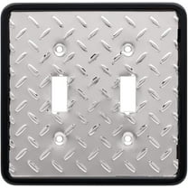 Franklin Brass 135861 Diamond Double Switch Wall Plate, Polished Chrome