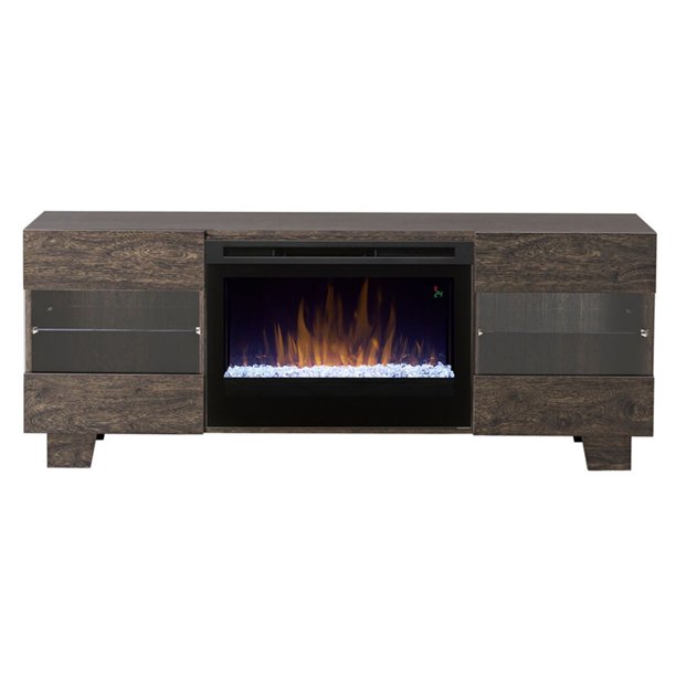 Dimplex Max Media Console Electric Fireplace With Logs for TVs up to 50", Carbon