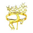 thumbnail image 1 of Anillos de servilleta Strade Fareast Limited 6 piezas ciervo navideño Oro, 1 of 8