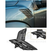 Extreme Online Store Replacement for 2017-Present Ford F-150 Raptor | Factory Style Carbon Fiber Replacement Side Fender Vent Cover Trim Pair
