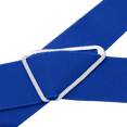 thumbnail image 3 of Buyless Fashion Suspenders for Men - 48" Elastic Adjustable Straps 1 1/4" - X Back - 5104-Royal-Blue, 3 of 6