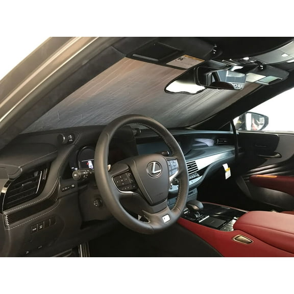 HeatShield, The Original Windshield Sun Shade, Custom-Fit for Lexus LS500 Sedan w/ Safety System Plus A 2018, 2019, 2020, 2021, Silver Series