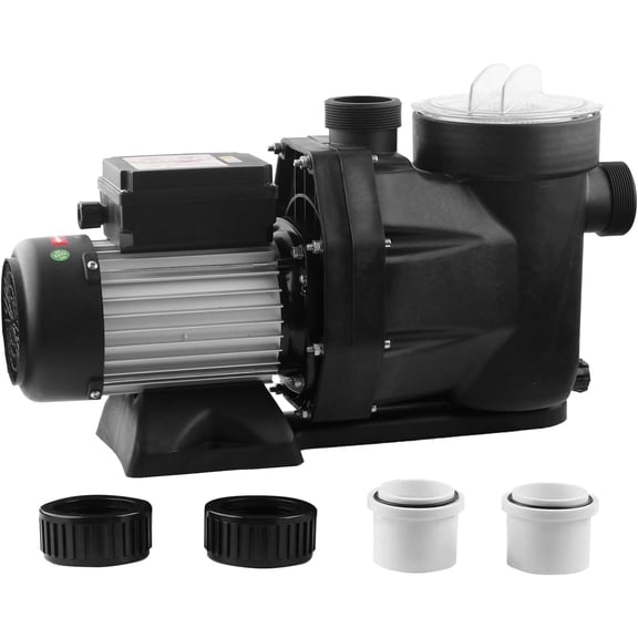 Pool Pump with Timer Above Ground/1.5HP Swimming Pool Pump 7350GPH In/Above Ground Pool Pump with High Efficiency and Low Noise,Apply to Water Circulation in Filtration System