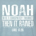 thumbnail image 5 of Wild Bobby Noah Was A Conspiracy Theorist Inspirational/Christian Men Premium Tri Blend Tee, Denim, X-Large, 5 of 5