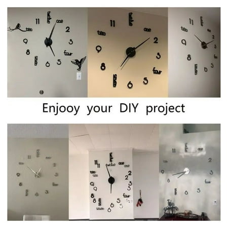 Giant Wall Clock - 31 Inch Ultra Thin Silent Modern Decor for Home & Office