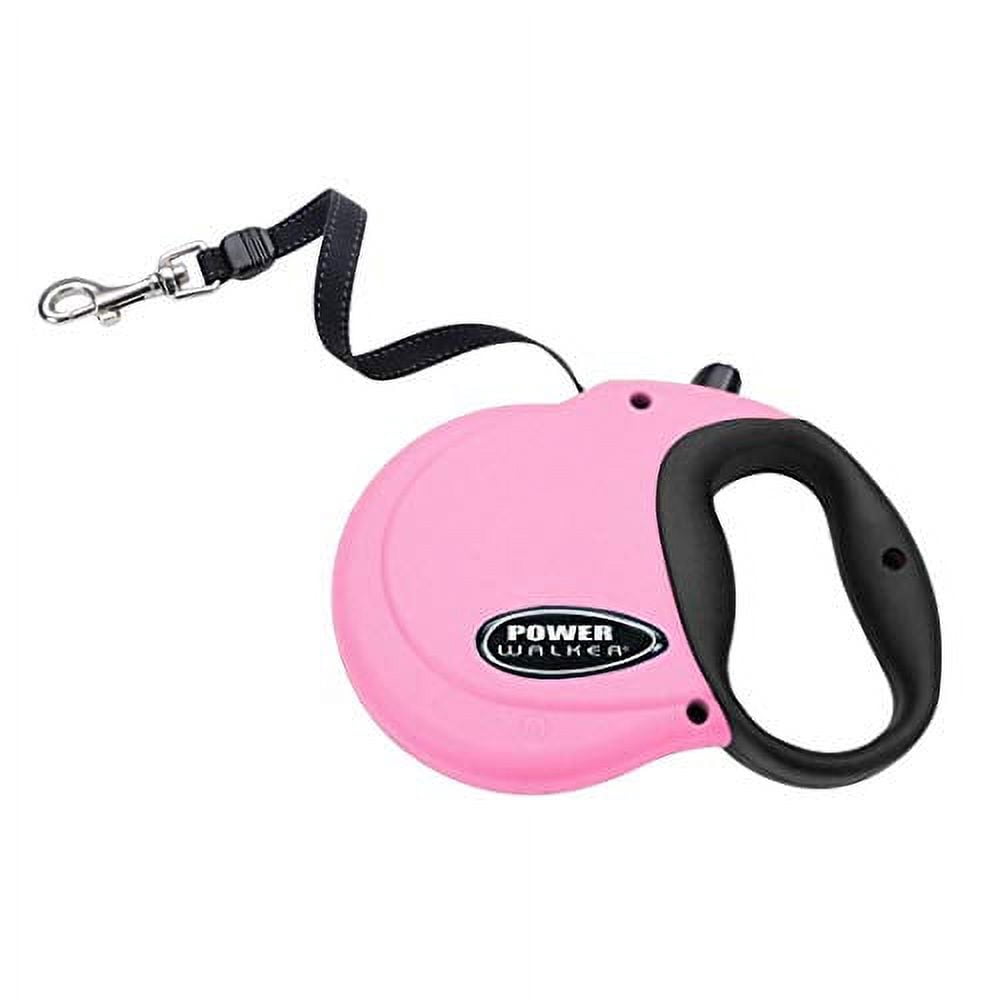 Coastal Pet Products Power Walker 08701 PNKLRG Nylon Dog Retractable Leash, Large, 16 feet, Up to 96 lb, Pink