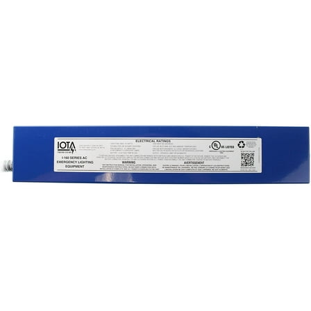 Iota I-160 - Emergency Backup Battery - 90 min. - Operates Most 2 ft. - 8 ft. single, Bi-Pin, T8 and T12, HO or VHO and 2 ft.-4 ft. 28W and 54W T5 lamps - 120/277 Volt