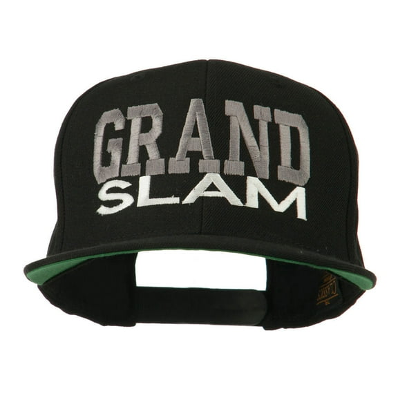 Grand Slam Embroidered Cap - Black OSFM