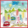 thumbnail image 2 of Dimple Large Washable Kids Coloring Play Mat with Bustling City Life Design, Along with 12 Washable Markers, the Perfect Alternative for Coloring Books Great for Boys & Girls, 2 of 5