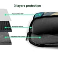 thumbnail image 4 of YFYANG 13 inch Universal Laptop Bag Oxford Cloth Laptop Sleeve, Multi-functional Abstract Retro Galaxy Notebook Computer Messenger Bag Handbag, 4 of 8