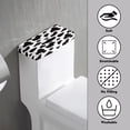 thumbnail image 3 of Renewold Cow Print Toilet Tank Lid Cover Fits Most Standard Toilets Tanks, Stain Resistant Toilet Tank Lid Cover Replacement, Bathroom Decor Accessories, Black & White, 3 of 6