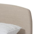 thumbnail image 5 of Baxton Studio Mia King Size Mid-Century Modern Platform Bed, Light Beige, 5 of 9