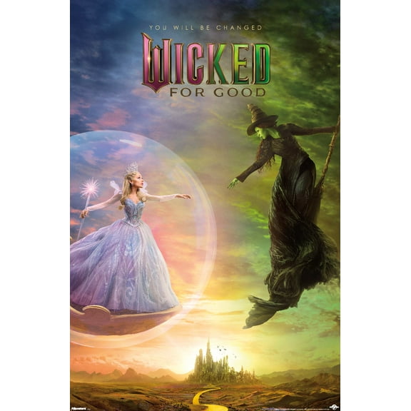 Wicked: For Good (2025) - Bubble One Sheet Wall Poster, 22.375" x 34"