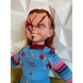 thumbnail image 2 of Muñeco Chucky Cicatrizado Cuerpo de Felpa de 80 cm con Huellas y Agujetas Reales, 2 of 5