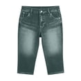 thumbnail image 5 of Kilaqueen Jeggings for Women Pull On Skinny Capri Jeans Stretchy High Waisted Faux Denim Capri Leggings Casual Cropped Yoga Pants, 5 of 5