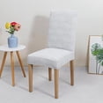 thumbnail image 6 of Chair Covers for Dining Chairs Set of 6,Cotton Stretch Dining Room Chair Cover Kitchen Parsons Chair Slipcovers (Pack of 6, Cotton), 6 of 6