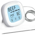 thumbnail image 3 of Mistaha Digital Meat Thermometer LCD Touchscreen Barbecue Timer Food Cooking Thermometer Probe Steak BBQ Temperature Gauge Kitchen Cooking Tools, 3 of 8