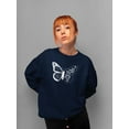 thumbnail image 2 of Happy Quote Butterfly Sweatshirt Women -Smartprints Designs, Female x-Large, 2 of 4
